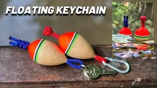 Bobber Cork Floating Keychain #paracordcrafts