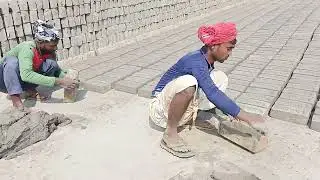 That's Awesome Brick making process  #handmadebricks #india