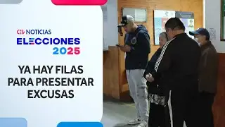 HASTA EN PIJAMA: Reportan primeras filas para excusarse por no asistir a votar - Elecciones 2025