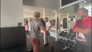 Mark Fish training for fight against Mack Rapapali