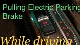 Pulling Electric Parking Brake While Driving Audi VW a3 a4 a5 a6 a7 a8 q5 q7 q8 emergency ebrake