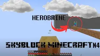 Planet of Mars. Warriors fight zombies  My survival in Minecraft Skyblock