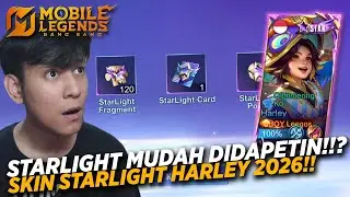 STARLIGHT CARD JADI MUDAH DI DAPETING!!? SKIN STARLIGHT HARLEY INI BAGUS JUGA!! - Mobile Legends