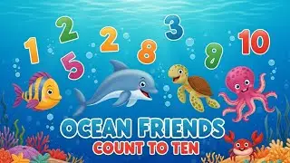 Ocean Friends Count to Ten | Underwater Counting Song for Kids | Animagic Studio