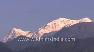 Kabru and Rathong peaks in West Sikkim