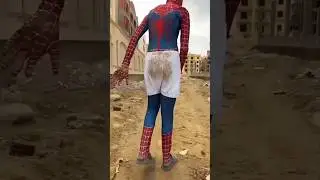 Batman prank with Spider man   super heroes reaction      #spiderman #funny #shortsfeed #shorts
