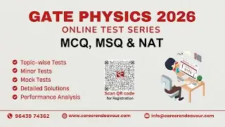 GATE Physics Online Test Series 2026 #gatephysics #gate2026 #gatephysicsexam #careerendeavour