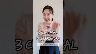 Cultural Differences - Korea vs. Europe#culture #Korea #europe #culturaldifferences #korean