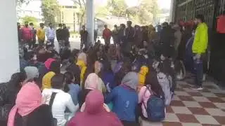 ABVP holds protest against Jammu Universities Vice chancellor