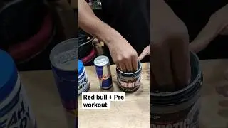 red Bull pre workout #youtubeshorts #shorts #redbull #preworkout #supplements #cocktail #shorts