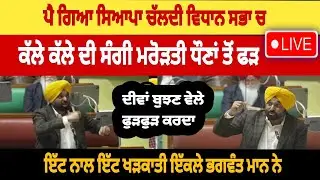 ਕੱਲੇ ਕੱਲੇ ਮੁੱਖ ਮੰਤਰੀ ਭਗਵੰਤ ਮਾਨ ਦਾ ਠੋਕਵਾਂ ਜਵਾਬ 💯 Punjab cm Bhagwant Mann live news today