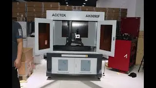 Acctek big size fiber laser marking machine with 600x900mm working size