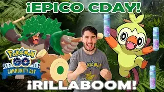 &iexcl;Community Day de Grookey &Eacute;PICO! Shinys y Rillaboom con Planta Feroz   Vlog Pok&eacute;mon GO