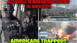AMERICANS TRAPPED! CJNG Cartel Takes Over Puerto Vallarta After Leader Killed !!!
