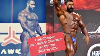 Hadi Choopan comparison 2021 Vs 2022 Mr. Olympia | New Olympia Champion