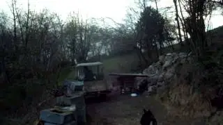 Deutz D 15 beim Steine schleppen