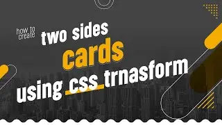 How to create a card with two sides by css transform!