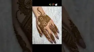 Simple mehndi design back hand for raksha Bandhan spicial 🌼🥀#mehndi #henna #trending #aesthetic