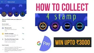 Collect 4 Stamp To Earn Upto ₹3000 |Google Pay Stamp Collect Offer | Google Pay Stamp