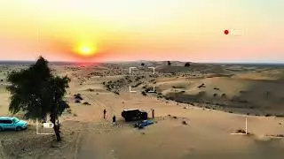 Family picnic at Al Qudra desert dubai 