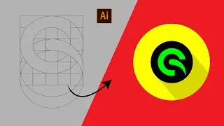 Modern Logo Design in Illustrator | Unique Circular G Letter Logo Design 2025