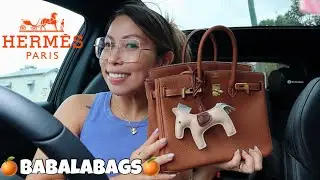 HERMES BIRKIN 25 см GOLD | WHAT'S IN MY BAG при участии BABALABAGS