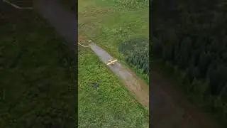 @DJK-AK landing at home.  #airplane #aviation #alaska #insta360 #flying #supercub #bushplane #stol
