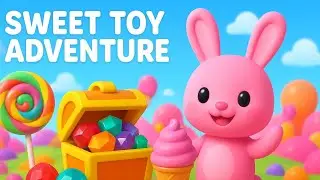 Wheels on the Bus Toy World 🍭 | 3D Kids Animation with Ice Cream, Lollipop & Kindjoy Surprises