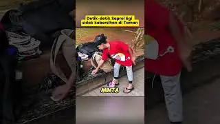 Detik-detik Saprol Egi sidak kebersihan di Taman #shorts #kdm #dedimulyadi