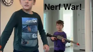 Crazy kids Nerf attack! 