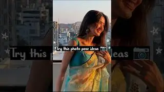 try this photo pose ideas with saree#foryou