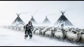 &Uuml;berleben in Yakutia: Ein 60-j&auml;hriger Nomade rettet 1000 Schafe im extremen Schneesturm