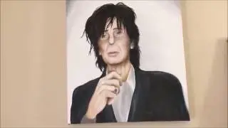 Ric Ocasek portrait (oil on canvas) by Jackie V. (Commissioned and purchased by me).
