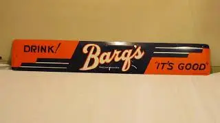 VINTAGE BARQ'S DOOR PUSH/PUSH BAR