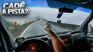 Dirigindo a Sprinter Van descendo a Serra de Santos via Anchieta