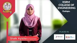 Testimonials #3 Shaik Ayisha (EEE)