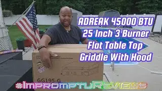 LENGTHY REVIEW OF ADREAK 3 BURNER TABLETOP GRIDDLE WITH HOOD #GenXNez @KNESBEY
