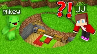 Mikey and JJ Found SECRET ROUND BASE in Minecraft (Blockcombat)