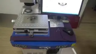 Acctek AK30F fiber laser marking machine 30W test2 for Bangladesh