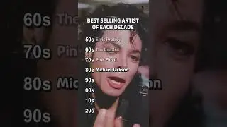 BEST SELLING Artists Each Decade | Popularity Rating