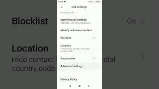 Redial Automatically If the dialler is busy | Advanced settings Dialler Redmi 7A MIUI 12.5 by Xiaomi