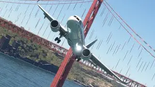 scary / emergency landing at Lisbon airport / boeing 747 plane ;; game