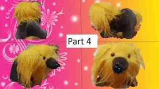 How to make Puppy dog with Fur or Felt clothes (part 4)