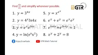 Differentiation of Exponential Functions