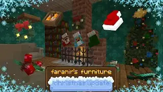 ОБЗОР МОДА Faramir's Furniture Christmas update | Minecraft PE 1.21.100