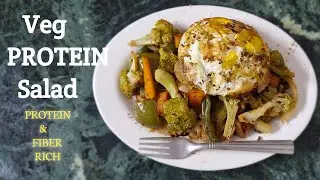 High-Protein Power Salad | A Vibrant Vegetarian Meal | @IHHRecipes #mixveg 