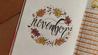 NOVEMBER 2019 Bullet Journal Setup