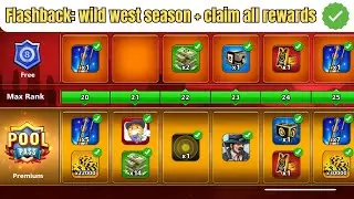 8ball pool: flashback wild west season + claim all rewards of pool pass 🔥