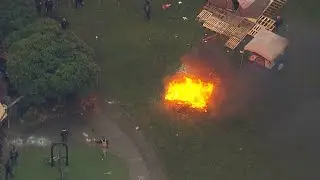 Fire breaks out during Cal Anderson Park cleanout