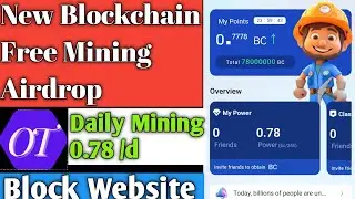 New Block Website Free Mining Airdrop BC Token Total Supply 78000000 bc Token